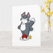 Kat Bowling Bowling bal Kaart (Gele Bloem)