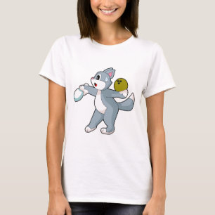 Kat Bowling Bowling bal Kegel T-shirt