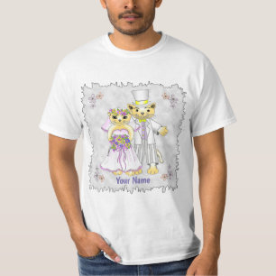Kat Bride en Groom T-Shirt