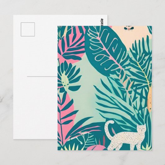 kat briefkaart (Voorkant / Achterkant)