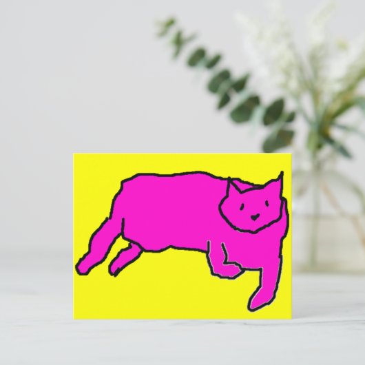 Kat briefkaart (Staand voorkant)