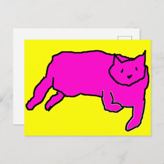 Kat briefkaart (Voorkant / Achterkant)