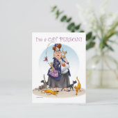 kat briefkaart (Staand voorkant)