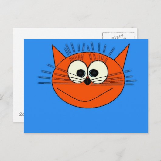 kat briefkaart (Voorkant / Achterkant)