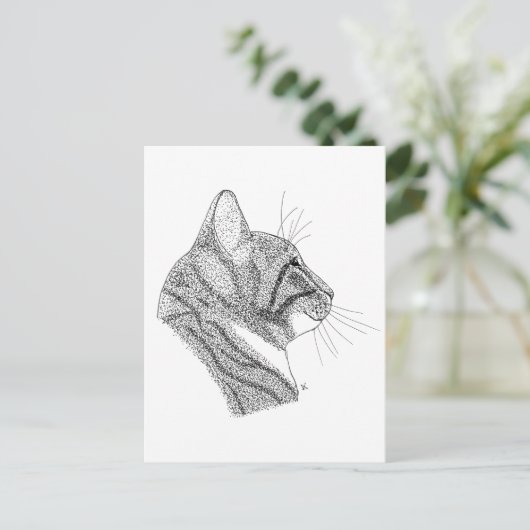 kat briefkaart (Staand voorkant)