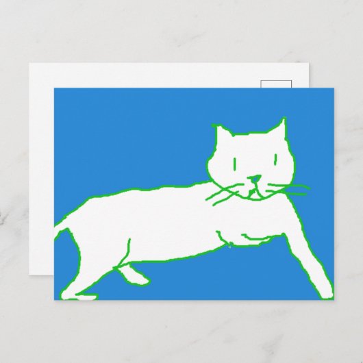 Kat briefkaart (Voorkant / Achterkant)