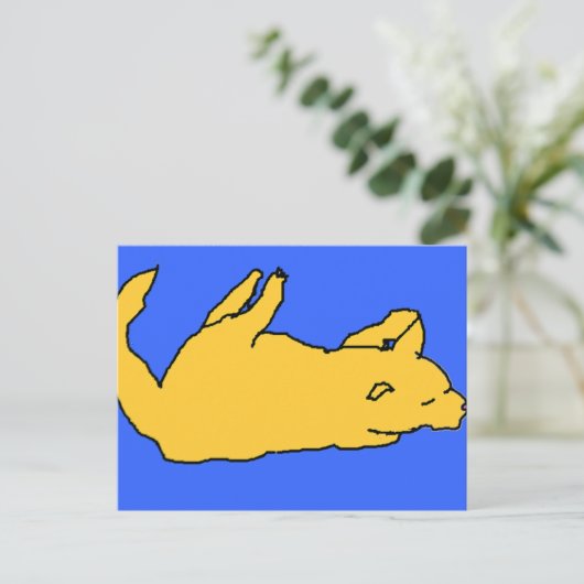 Kat briefkaart (Staand voorkant)