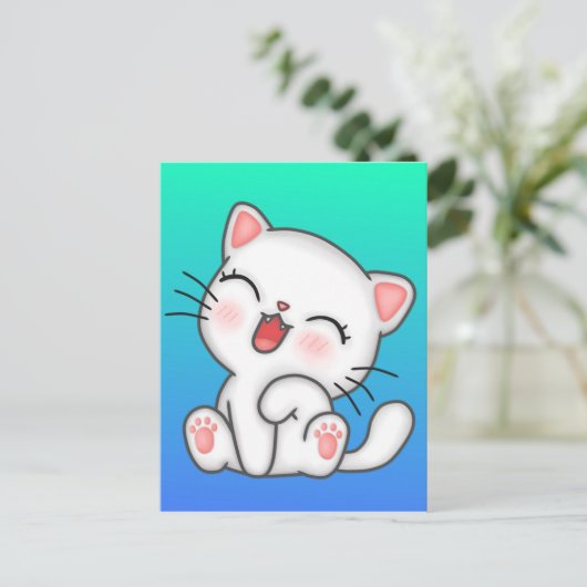 Kat Briefkaart (Staand voorkant)