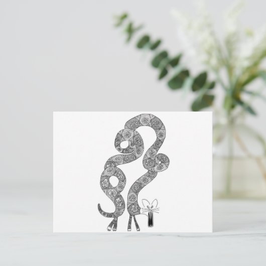 kat briefkaart (Staand voorkant)