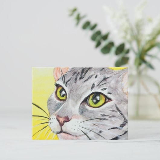 Kat Briefkaart (Staand voorkant)