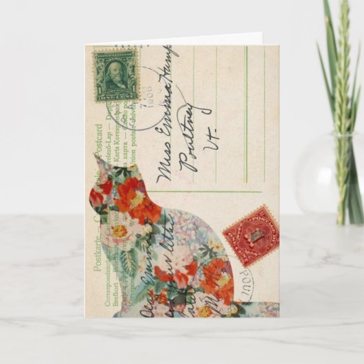  Kat Briefkaart Digitale Kunst, Verjaardag (Voorkant)