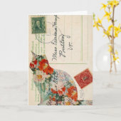  Kat Briefkaart Digitale Kunst, Verjaardag (Gele Bloem)