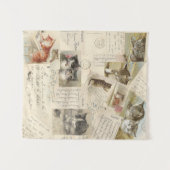 kat Briefkaart Franse Kittens Tapestry Wandkleed (Voorkant (horizontaal))