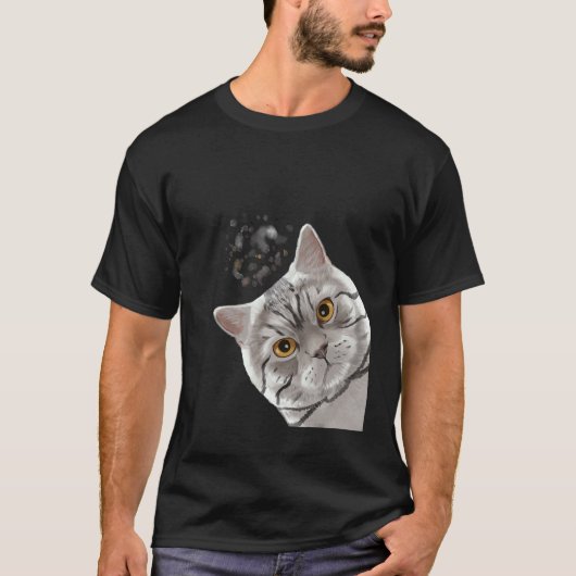 Kat Brits Korthaar T-shirt (Voorkant)