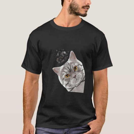 Kat Brits Korthaar T-shirt (Voorkant)