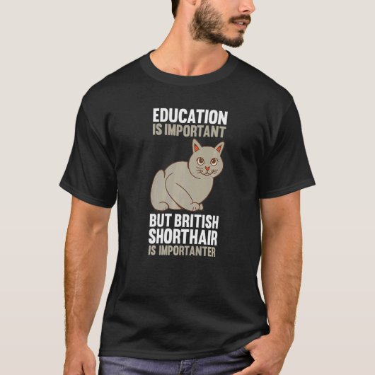 Kat Britse Korthaar T-shirt (Voorkant)