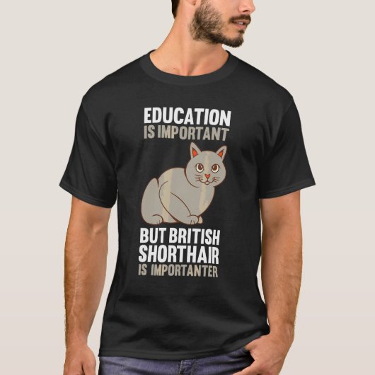 Kat Britse Korthaar T-shirt (Voorkant)