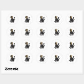 Kat Brood Katten Kat Brood Ronde Sticker (Vel)