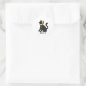Kat Brood Katten Kat Brood Ronde Sticker (Tas)