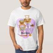Kat Bruid en Bruidegom bruiloft T-shirt (Voorkant)