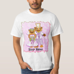 Kat Bruid en Bruidegom trouw T-Shirt