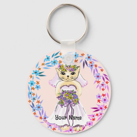 Kat Bruid Sleutelhanger (Voorkant)