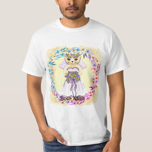 Kat Bruid T-shirt (Voorkant)