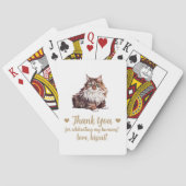 Kat bruiloft gunst speelkaarten (Achterkant)