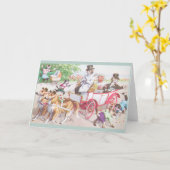 kat bruiloft Wenskaart Kaart (Gele Bloem)