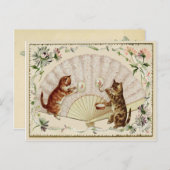 Kat bubbels en ventilator  reproductie Briefkaart (Voorkant / Achterkant)