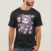 Kat Bubble Boba Thee In De Ruimte Astronaut Anime