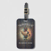 Kat Buccaneer's Sunset Quest Bagagelabel (Voorkant (verticaal))