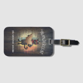 Kat Buccaneer's Sunset Quest Bagagelabel (Voorkant (horizontaal))