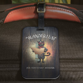 Kat Buccaneer's Sunset Quest Bagagelabel
