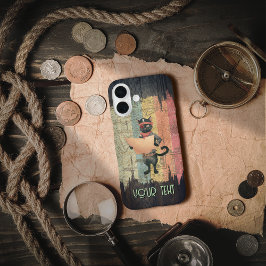 Kat Buccaneer's Sunset Quest iPhone 16 Hoesje