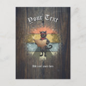 Kat Buccaneer's Sunset Quest Feestdagenkaart (Voorkant)