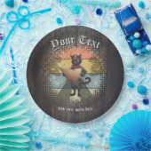 Kat Buccaneer's Sunset Quest Papieren Bordje (Feest)