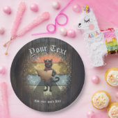 Kat Buccaneer's Sunset Quest Papieren Bordje (Feest)