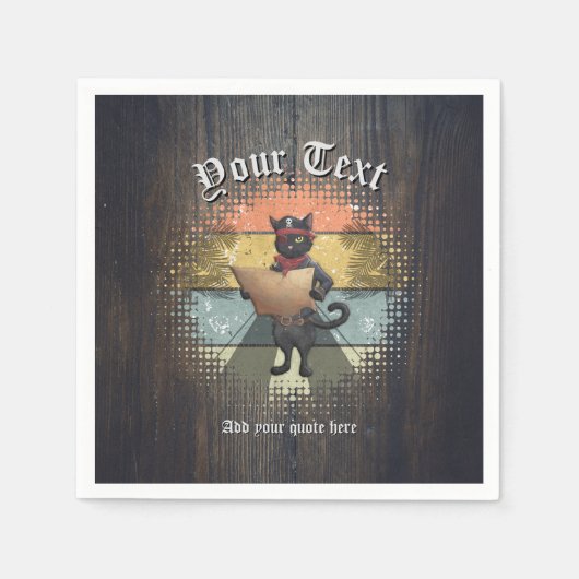 Kat Buccaneer's Sunset Quest Servet (Voorkant)