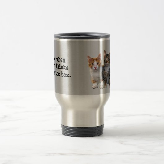 Kat buiten de doos Mok (Center)
