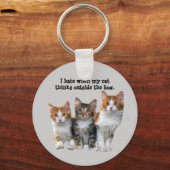 Kat buiten de doos Sleutelhanger (Voorkant)