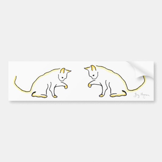 Kat-Bumpersticker Bumpersticker (Voorkant)