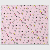 Kat Bunny Star Wrapping Paper van Lunar Cat Cadeaupapier (Vlak)