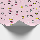 Kat Bunny Star Wrapping Paper van Lunar Cat Cadeaupapier (Hoek)
