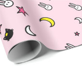 Kat Bunny Star Wrapping Paper van Lunar Cat Cadeaupapier (Rol Hoek)
