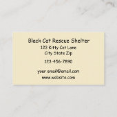 Kat Butt -Wiggle Rescue Shelter Visitekaartje (Achterkant)