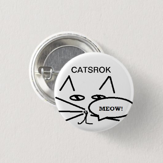 Kat Button (Voorkant /achterkant)