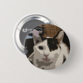 Kat-Button Ronde Button 5,7 Cm (Voorkant /achterkant)