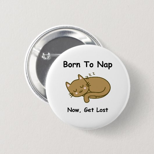 Kat-Button Ronde Button 5,7 Cm (Voorkant /achterkant)