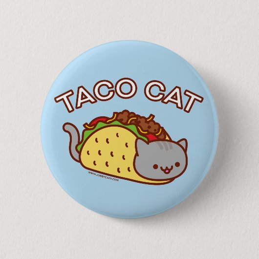 Kat-Button - "TACO CAT" Ronde Button 5,7 Cm (Voorkant)